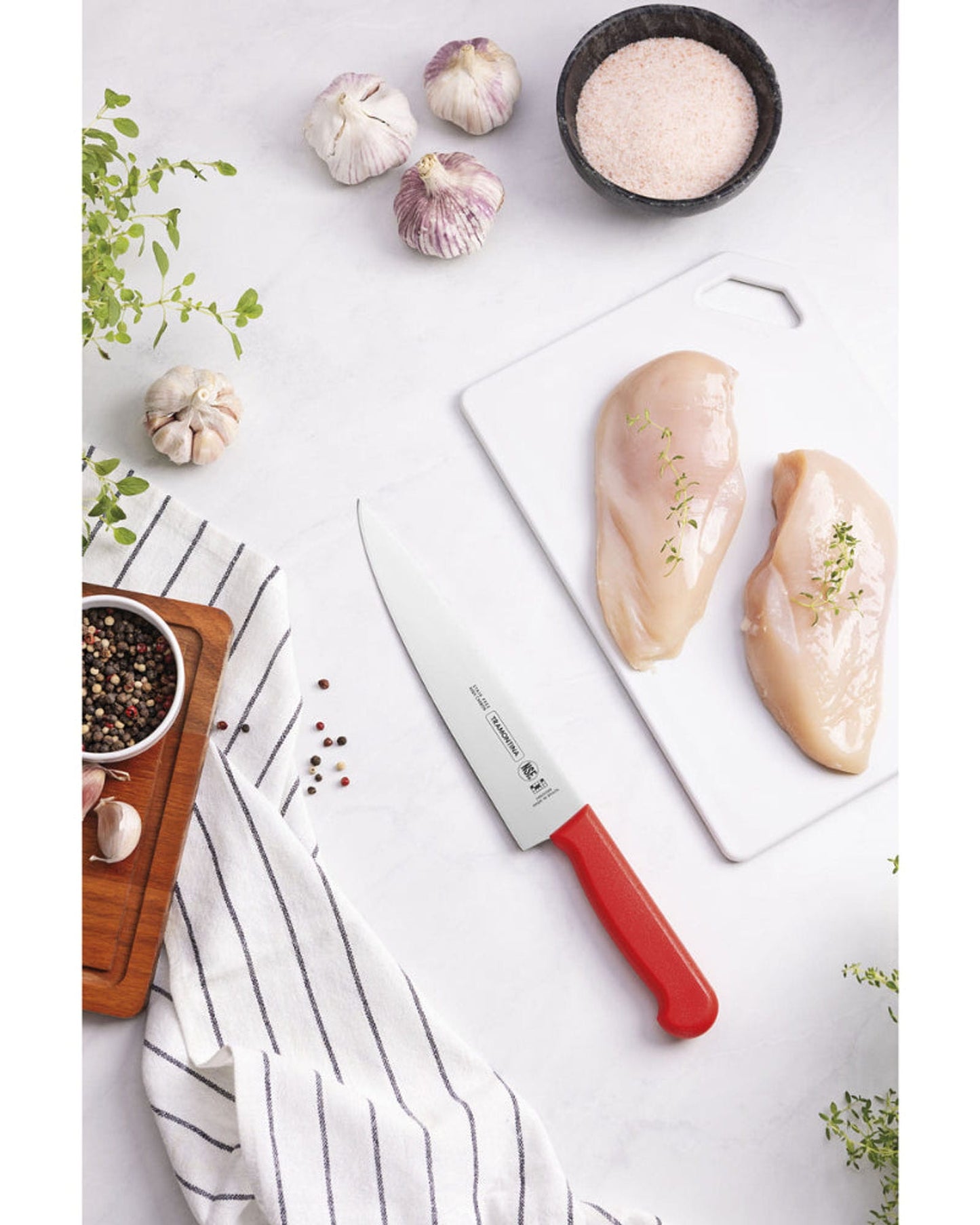 Tramontina Professional Meat Knife 8Inch Red
