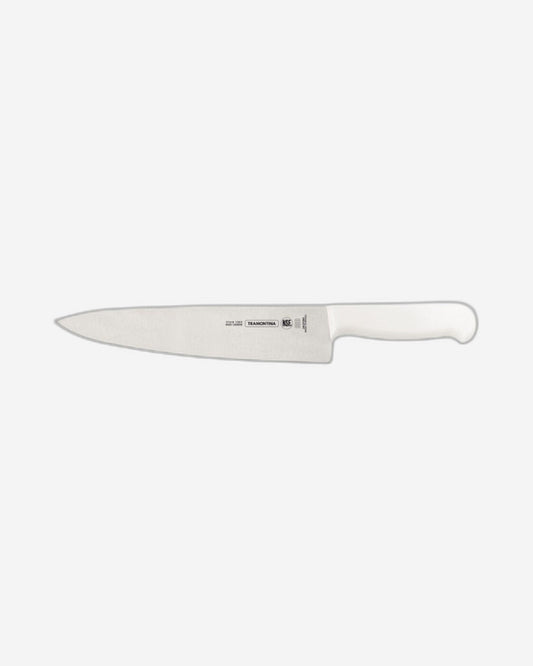 Tramontina Professional Meat Knife with Stainless-Steel Blade and White Polypropylene Handle with Antimicrobial Protection 10"