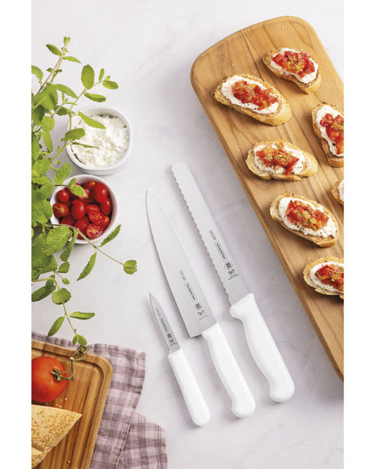 Tramontina Professional cake/bread Knife with Stainless-Steel Blade and White Polypropylene Handle 8"