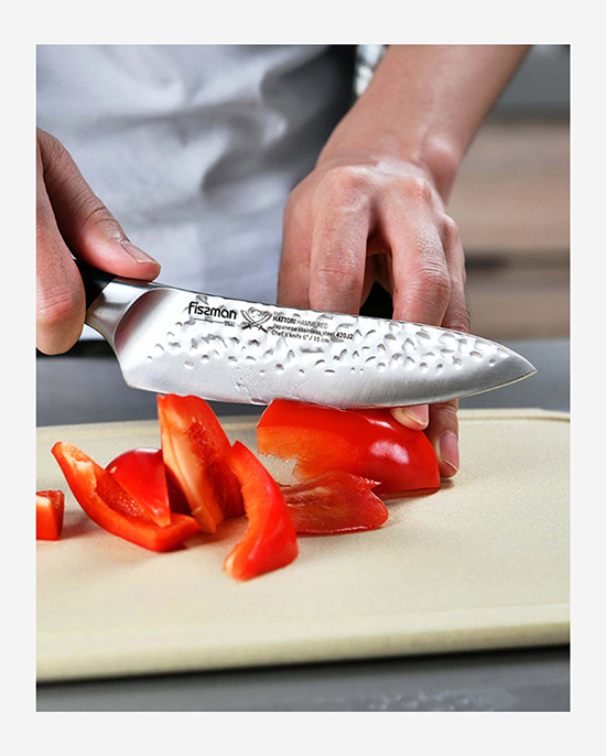 Fissman 6" Chef Knife Hattori Series Black/Silver 6inch