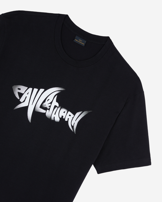 Paul & Shark Printed Shark Cotton Jersey T-Shirt