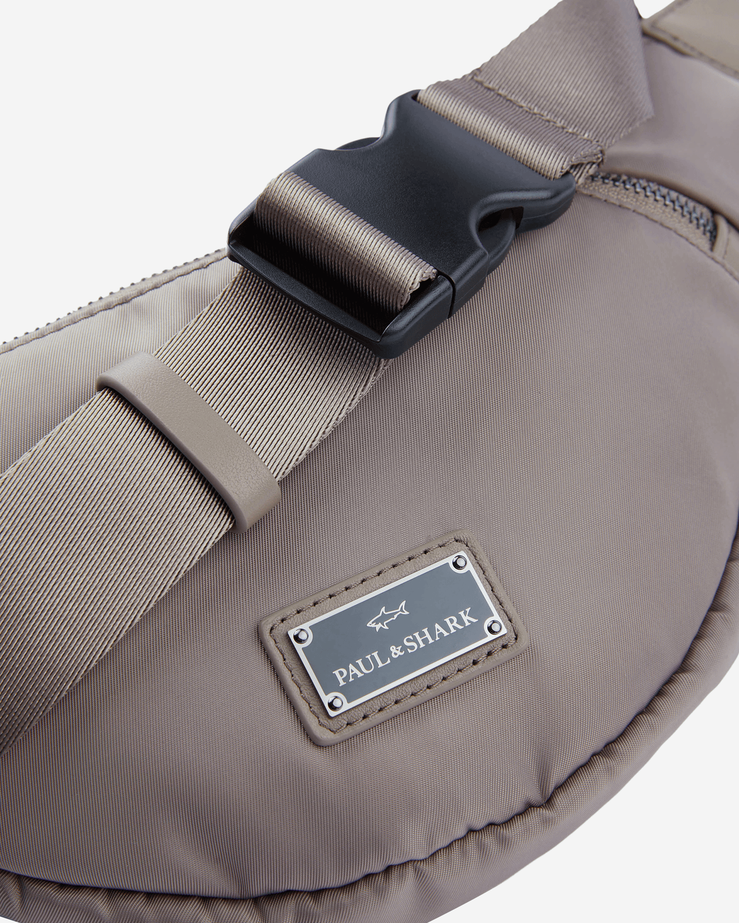 Paul & Shark Leather-Trimmed Nylon Messenger Bag