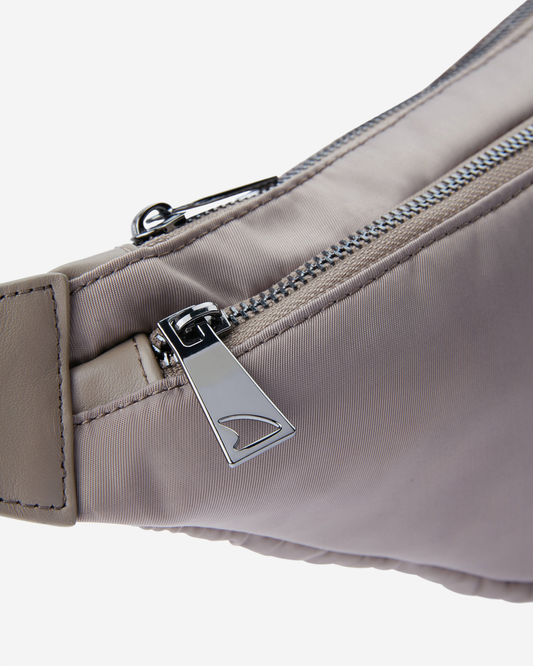 Paul & Shark Leather-Trimmed Nylon Messenger Bag