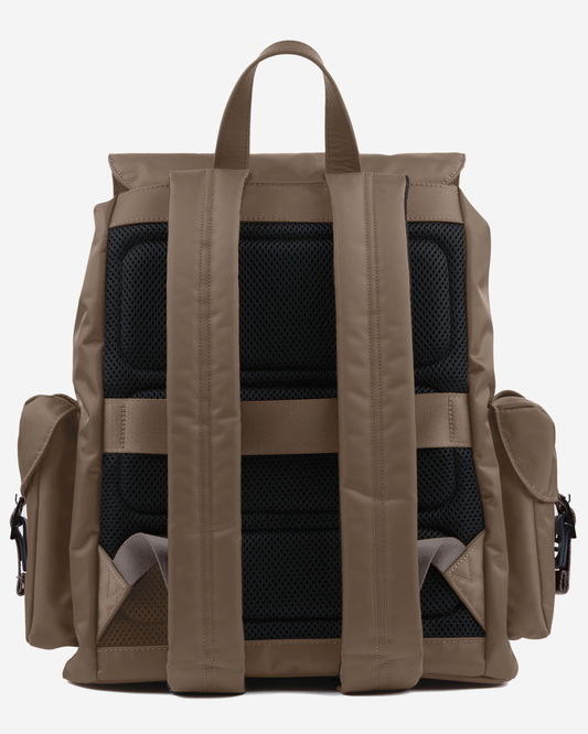 Paul & Shark Leather-Trimmed Nylon Backpack