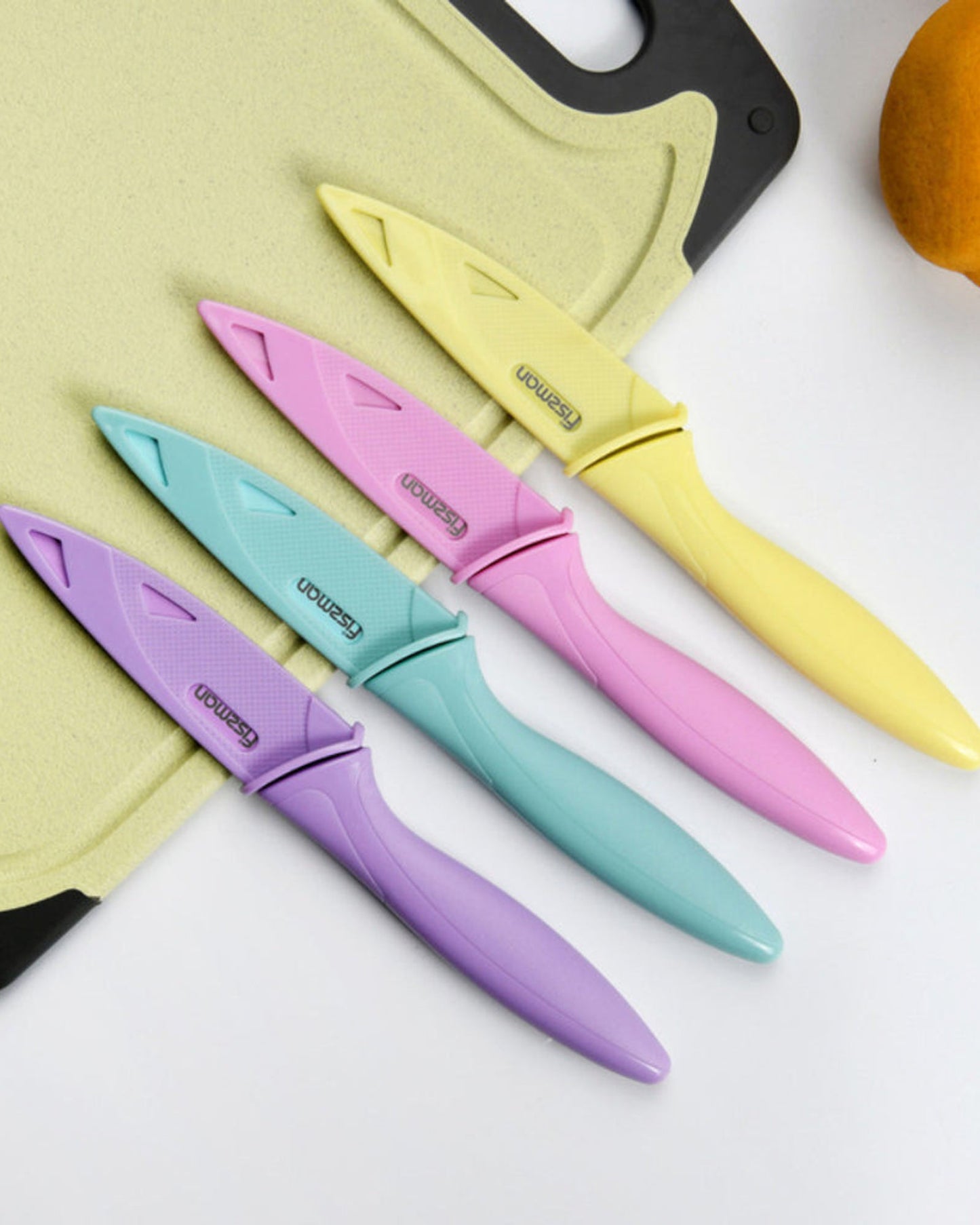 Fissman Stainless Steel Knife With Sheath Purple 20.5 x 2.5cm