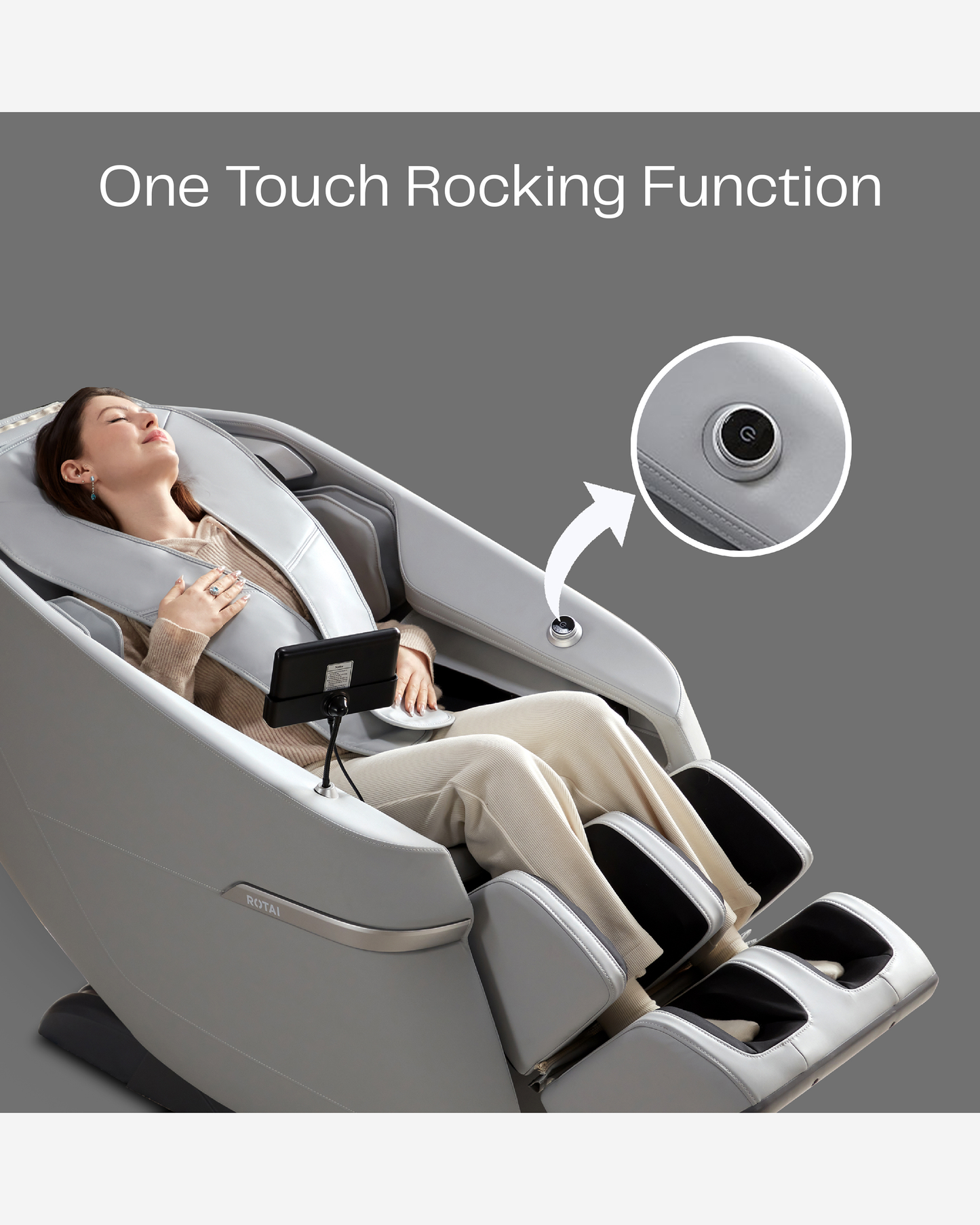 Rotai Ekanite Massage Chair Grey