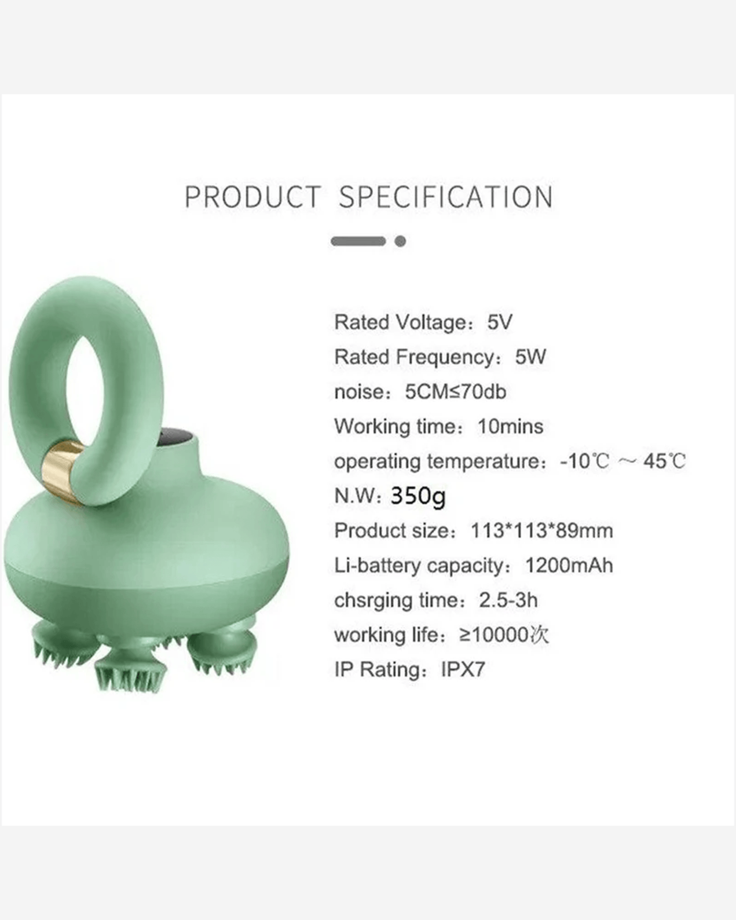 Rotai Scalp Waterproof Massager Version 1