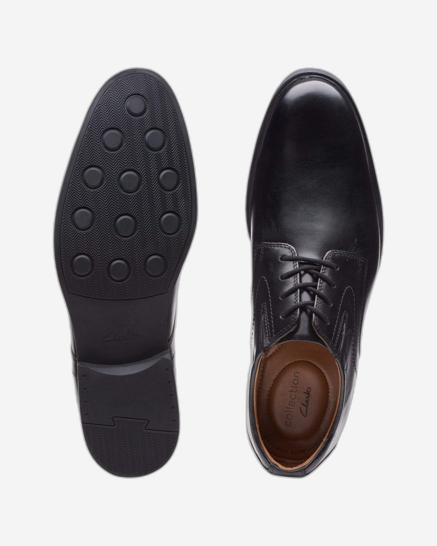 Clarks Whiddon Plain Shoes (Standard Fit)