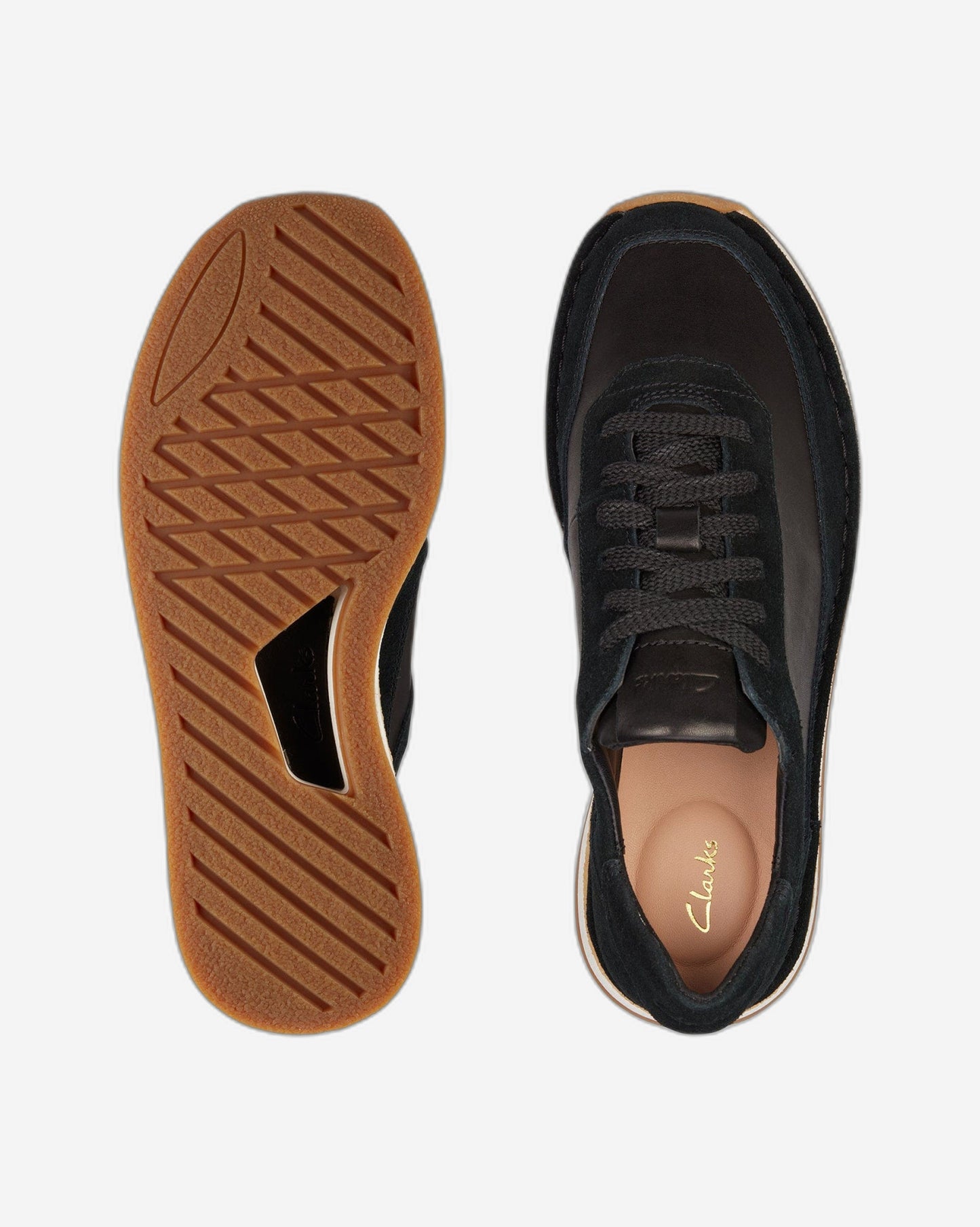 Clarks Craftrun Lace Shoes (Wide Fit)