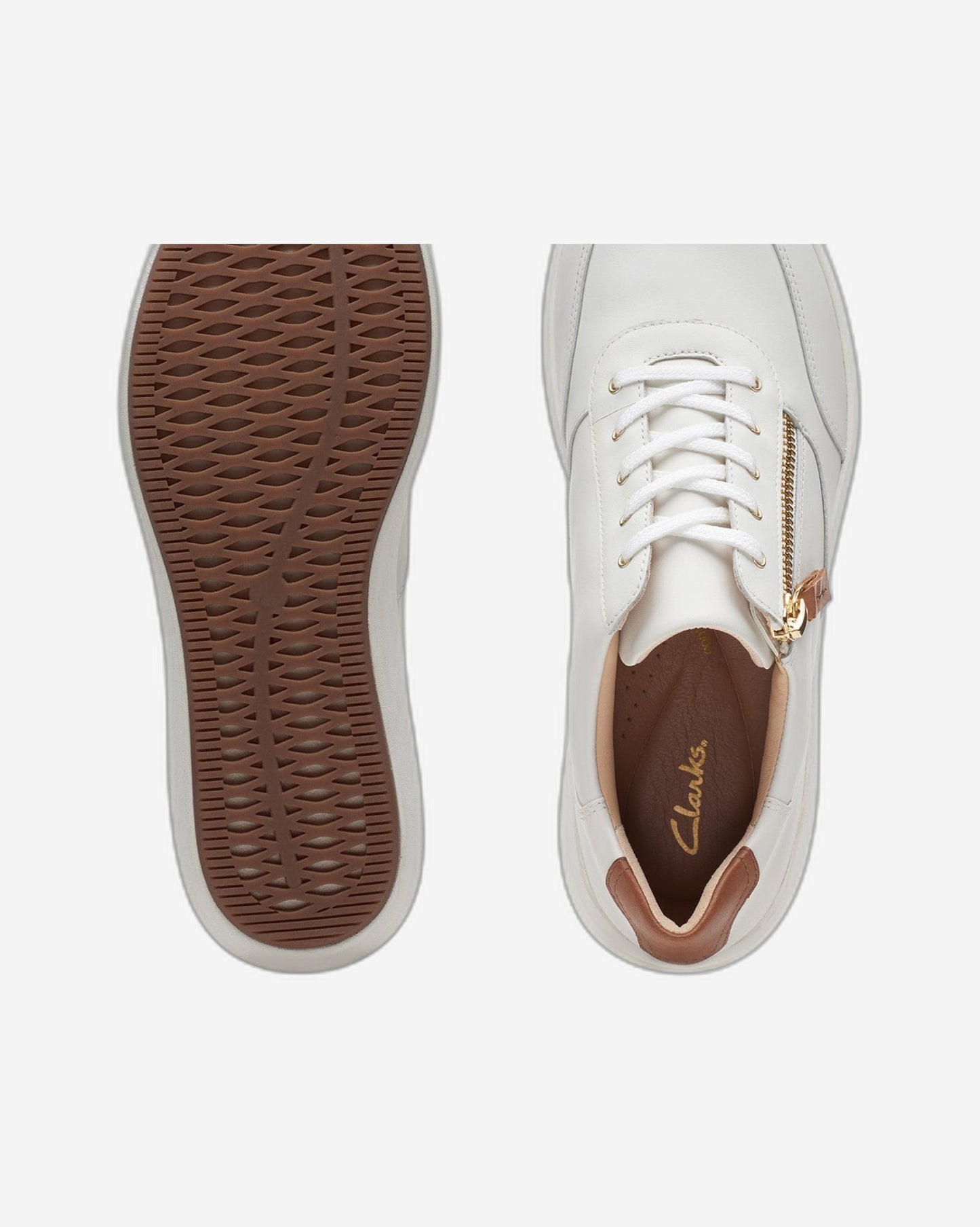 Clarks Un Rio Zip Shoes (Wide Fit)