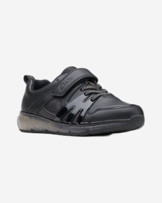 Clarks Girls Spark Glow Kid. (Wide Fit)