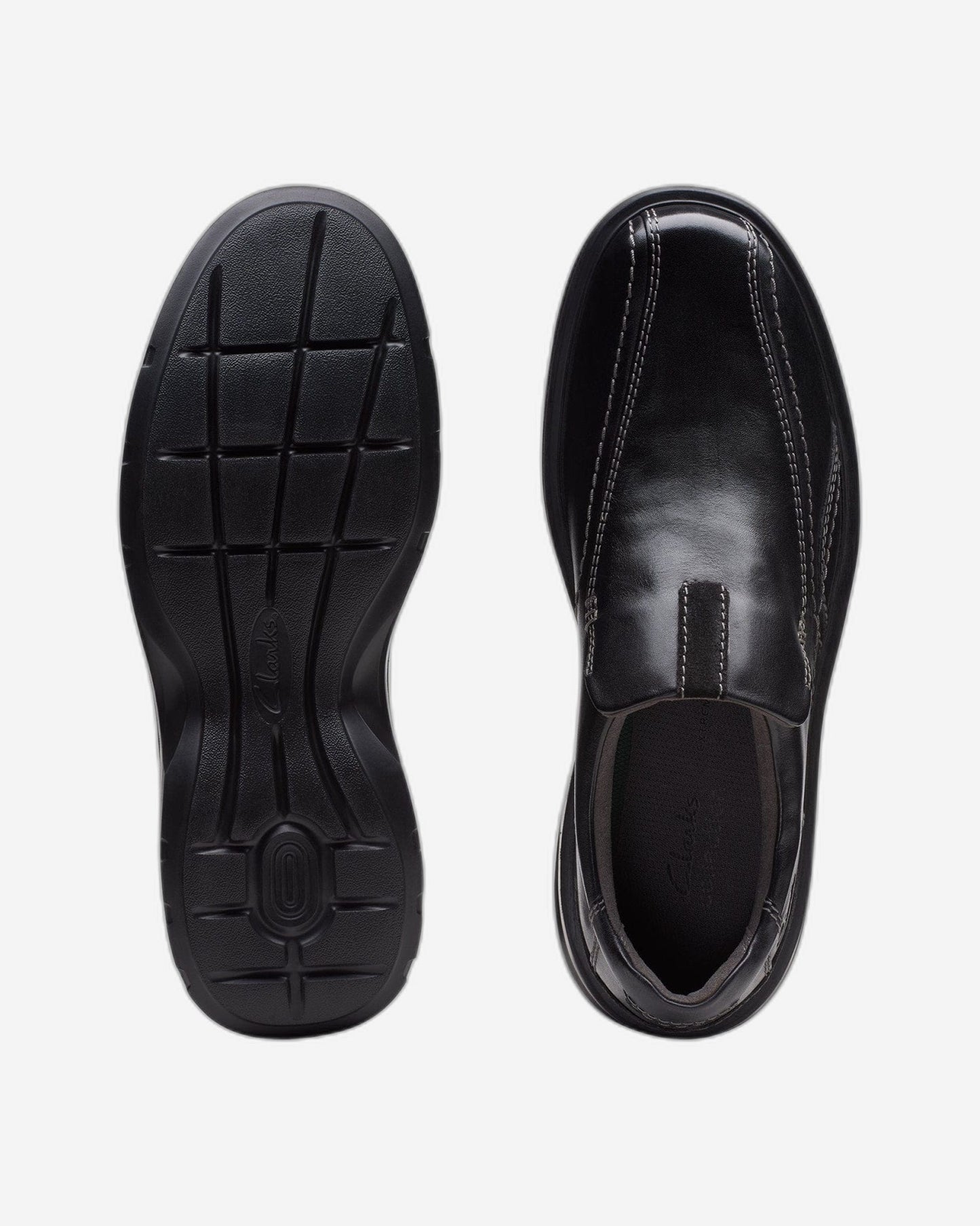 Clarks Gessler Step - Shoes - Black Leather - 261717748 - H Width (Wide Fit)