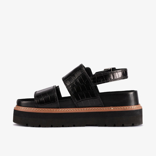 Clarks Womens Orianna Glide Black Interest (Standard Fit)