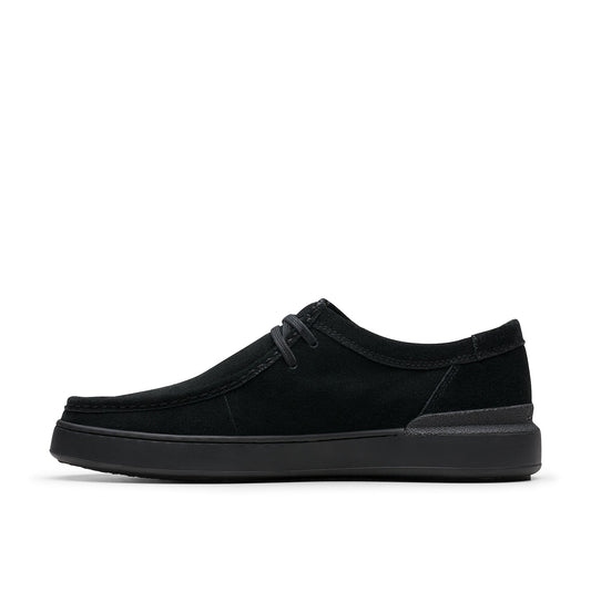 Clarks Mens Courtlite Seam Black Suede (Standard Fit)