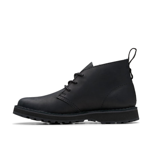Clarks Mens Solsbury DB Black Leather (Standard Fit)