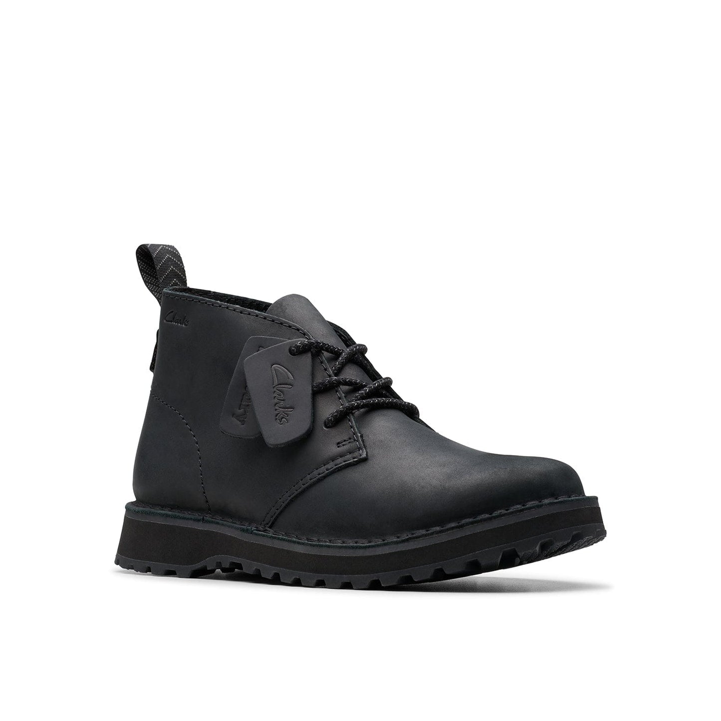 Clarks Mens Solsbury DB Black Leather (Standard Fit)