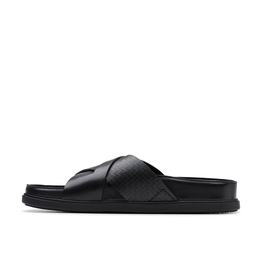 Clarks Mens Torford Cross Black Leather (Standard Fit)
