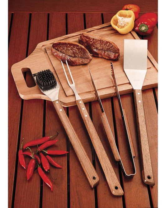 Tramontina Churrasco Stainless Steel Grill Brush with a 41.7 cm Wood Handle