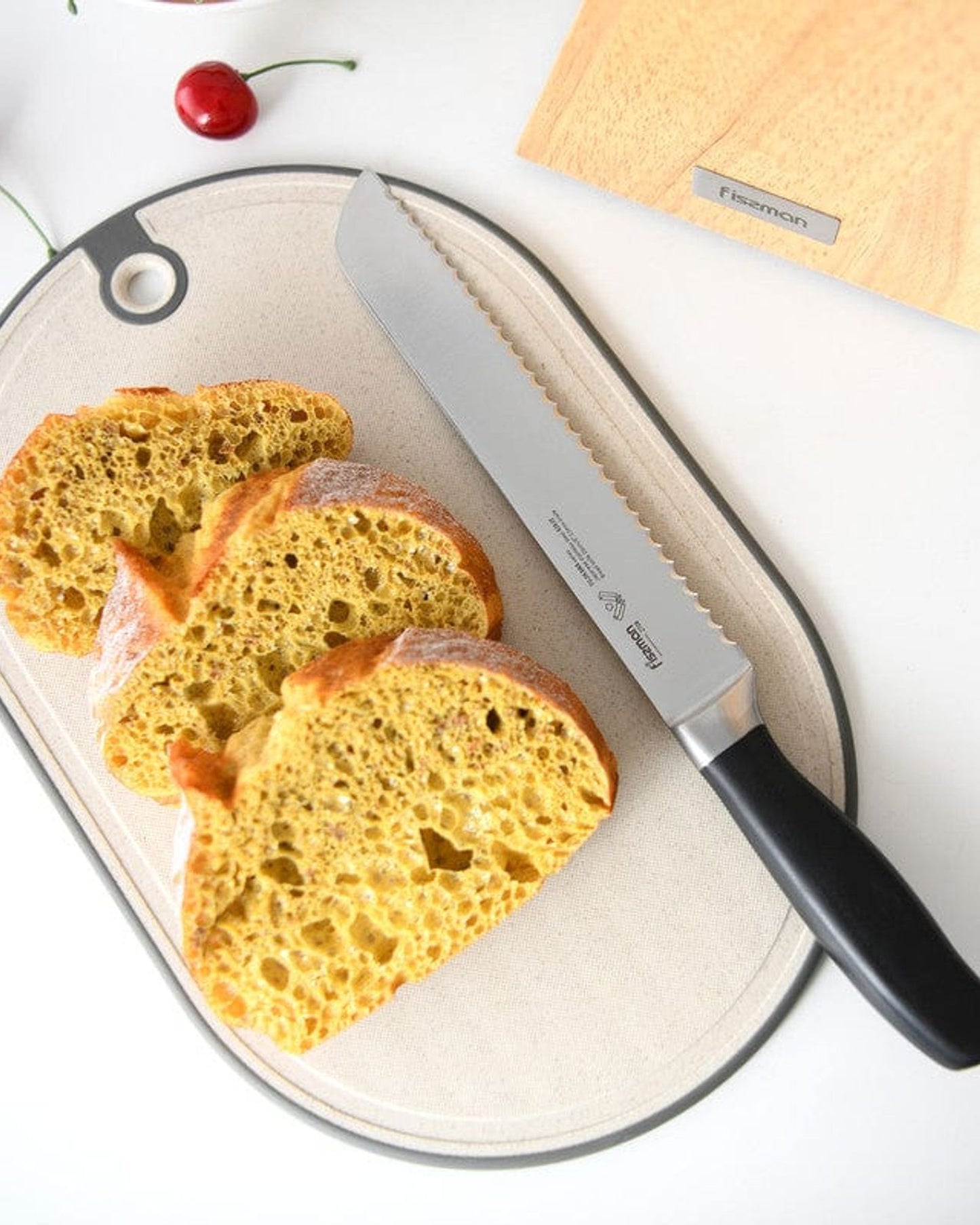 Fissman 6 Piece Knife Set Fujikawa With Wooden Block (3Cr14 Steel)