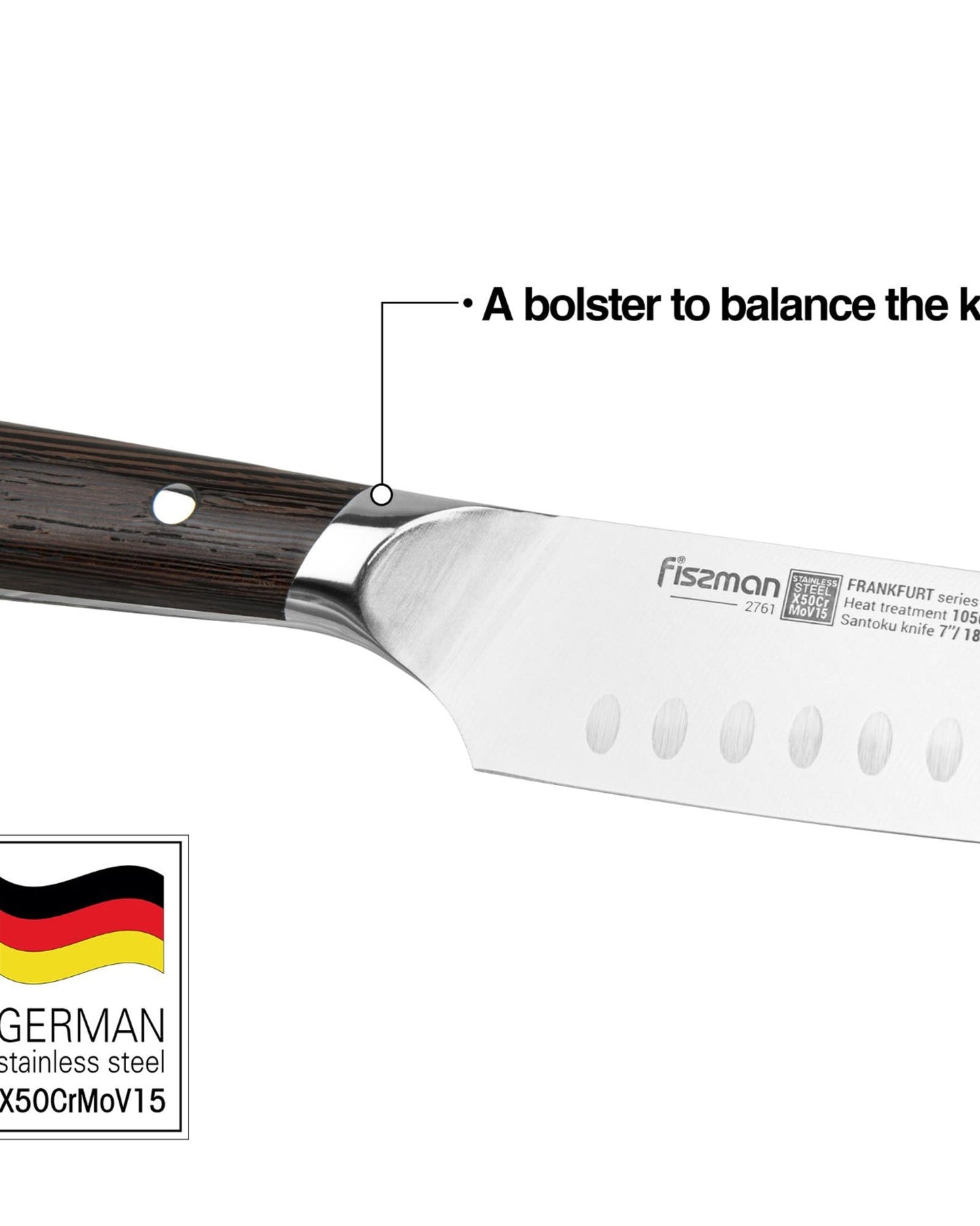 Fissman Santoku Knife FrankFruit 7Inch