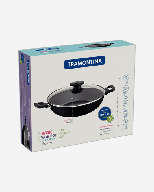 Tramontina Wok Pot, 28 cm 3.3 L