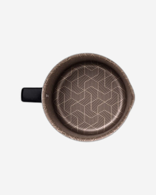 Tramontina Paris Aluminum Milk Boiler with Interior and Exterior Starflon Max Red Nonstick Coating, 16 cm 2,7 L