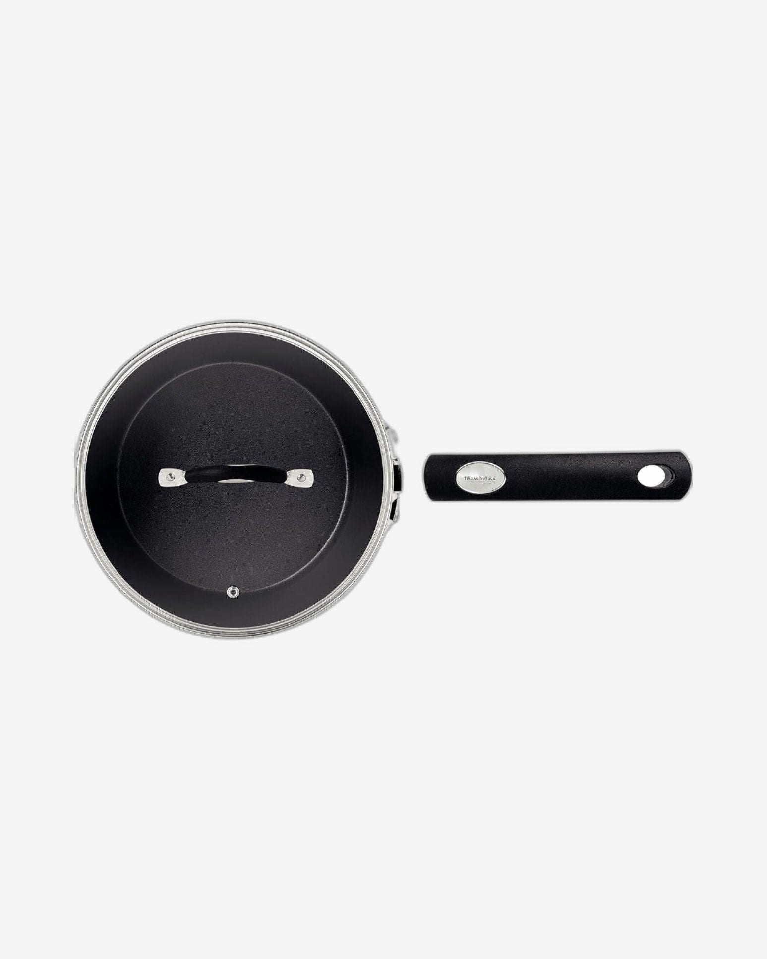 Tramontina Brazil Monaco Induction 18cm 2L Black Aluminum Saucepan with Interior and Exterior Starflon Premium PFOA Free Nonstick Coating