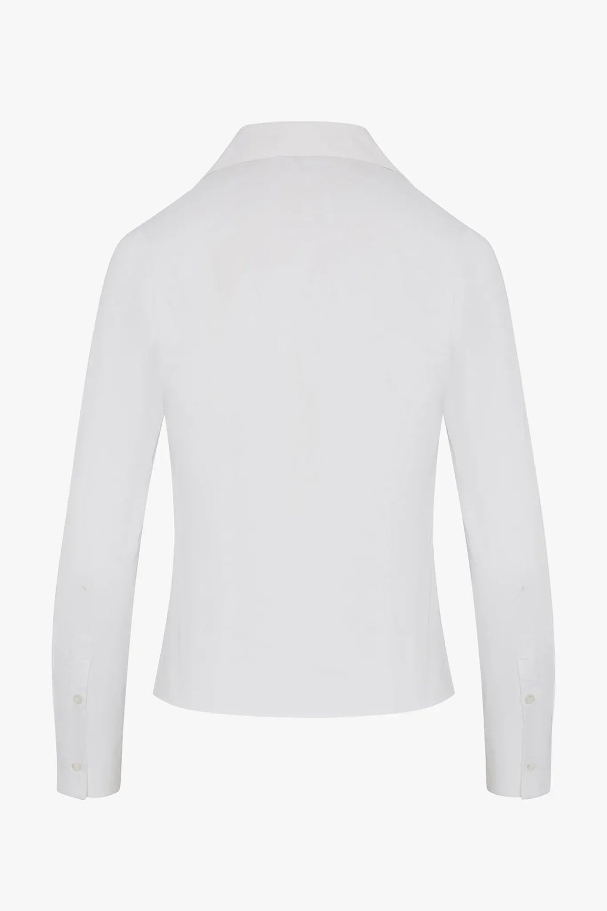 Holly Plain Wrap Shirt in White