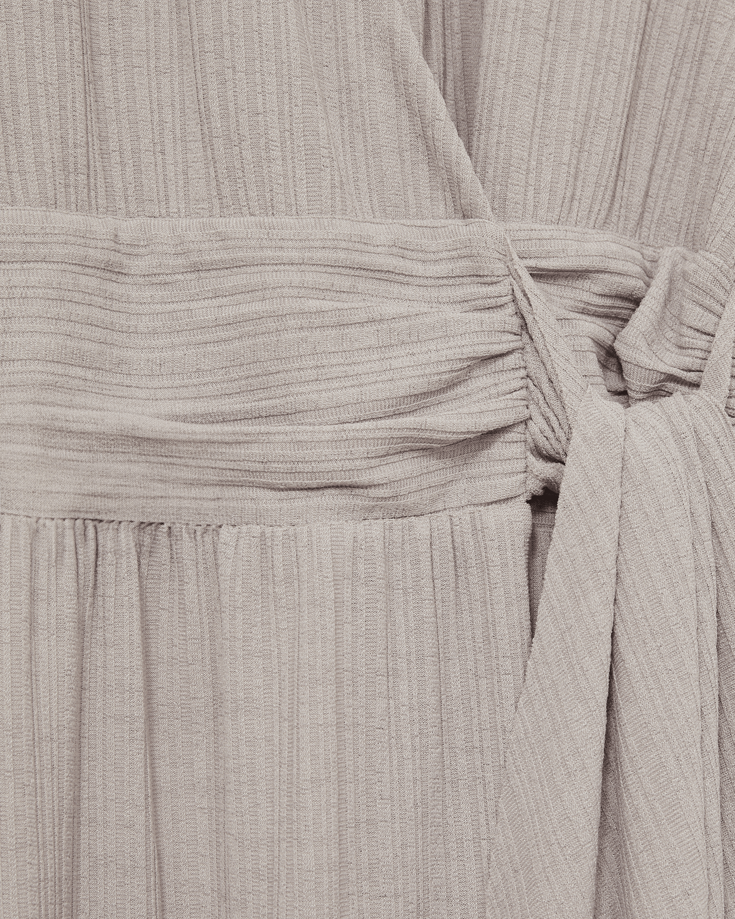 Reiss Wrap Tie Midi Jersey Dress - Grey