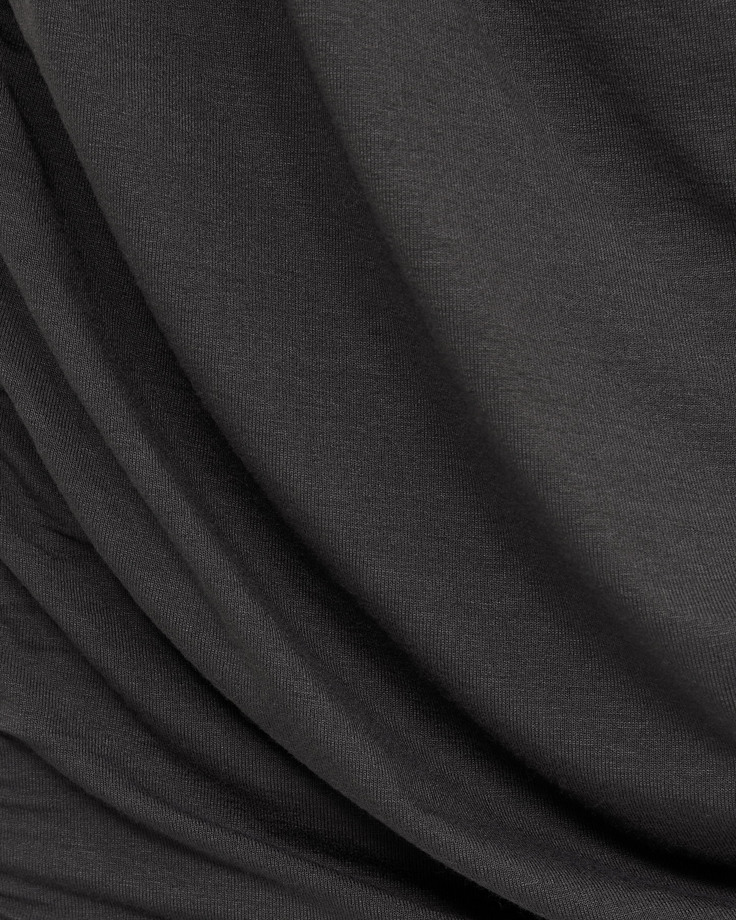 Reiss Ruched Short Jersey Dress - Charcoal