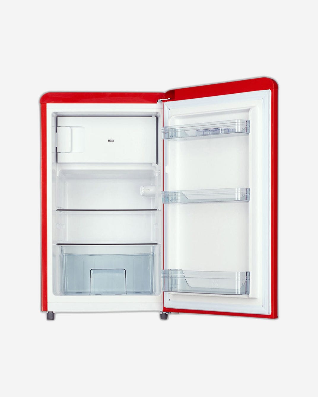 Hoover 123L Retro Style Single Door Frost Free Refrigerator
