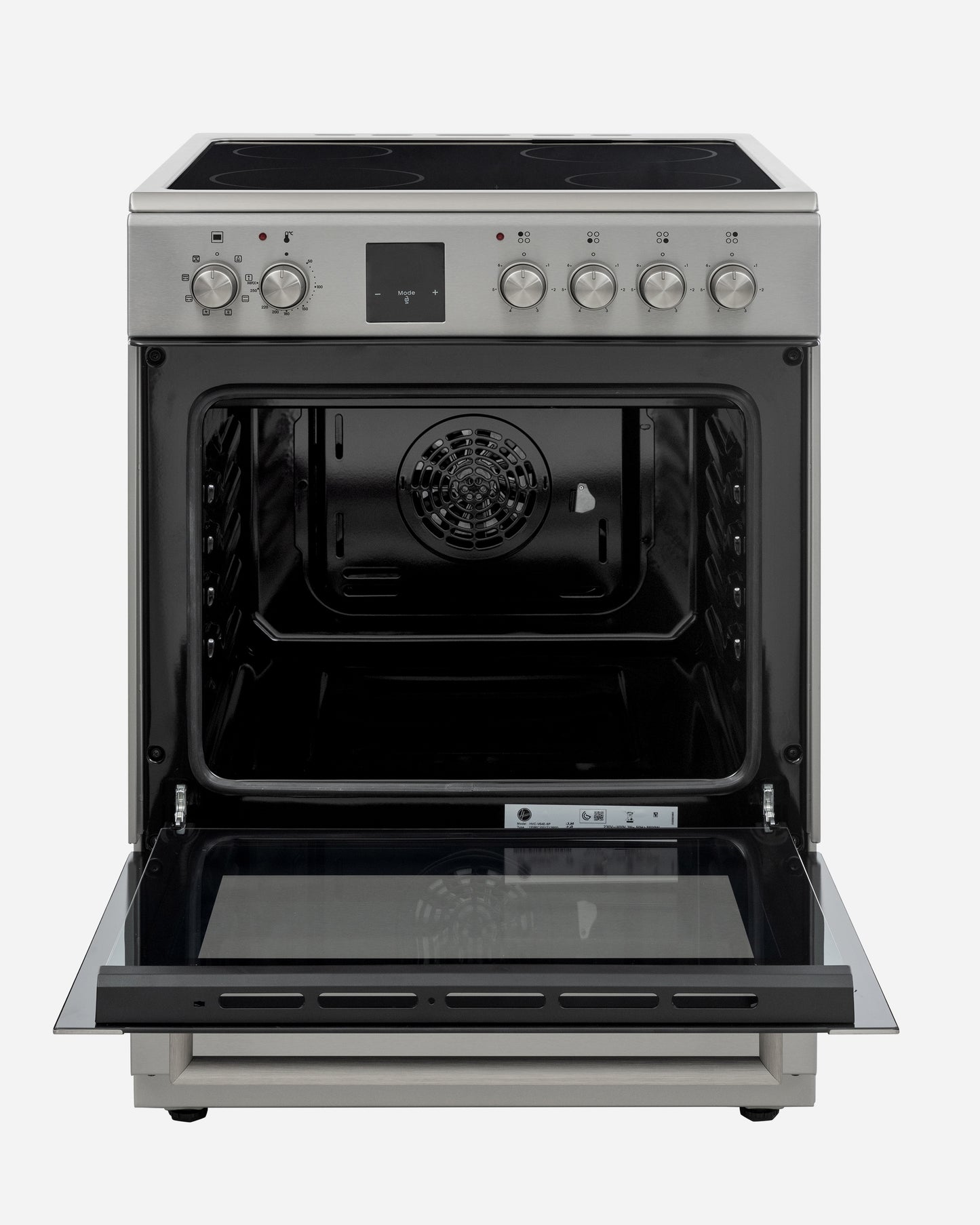Hoover Freestanding Electric Ceramic Cooker, 60 × 60 cm, Inox – HVC-V64E-SP (ESMA Certified)