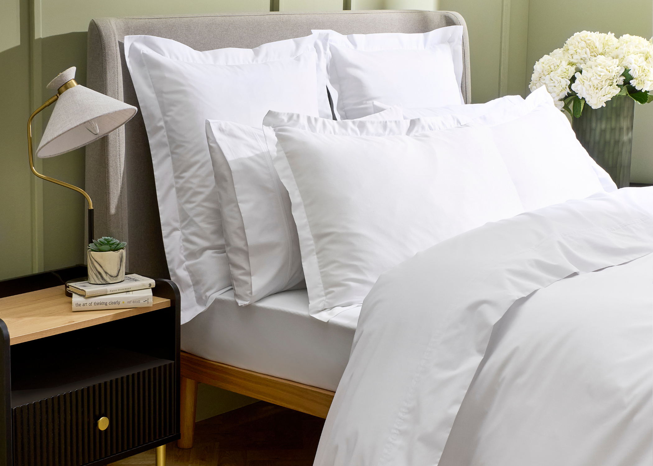 Christy "Chelsea" 200TC Egyptian Cotton Bed Linen in White