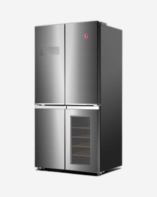 Hoover 755L Silver Frost Cross Door Frost Free Refrigerator With Beverage Cooler