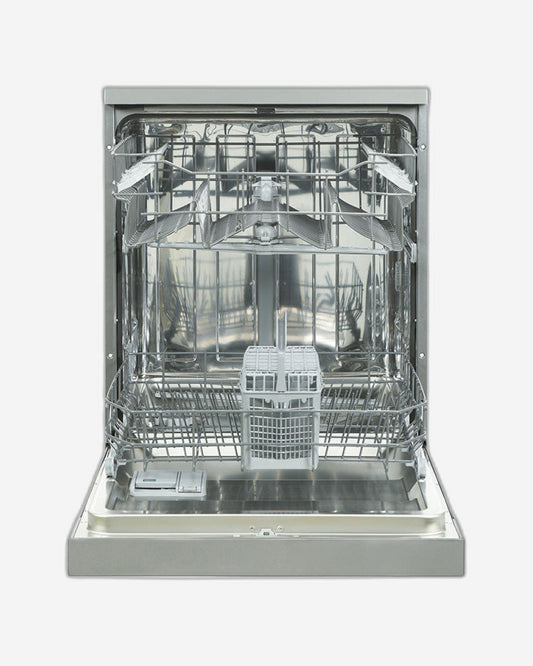 Hoover Freestanding Dishwasher, 15 Place Settings, 7 Programs, Turbo Drying, 3rd Rack, Delay Start, Child Lock, Steel, Made in Turkey, Min 1 Year Warranty Made in Turkey - Inox - HDW-V715-S