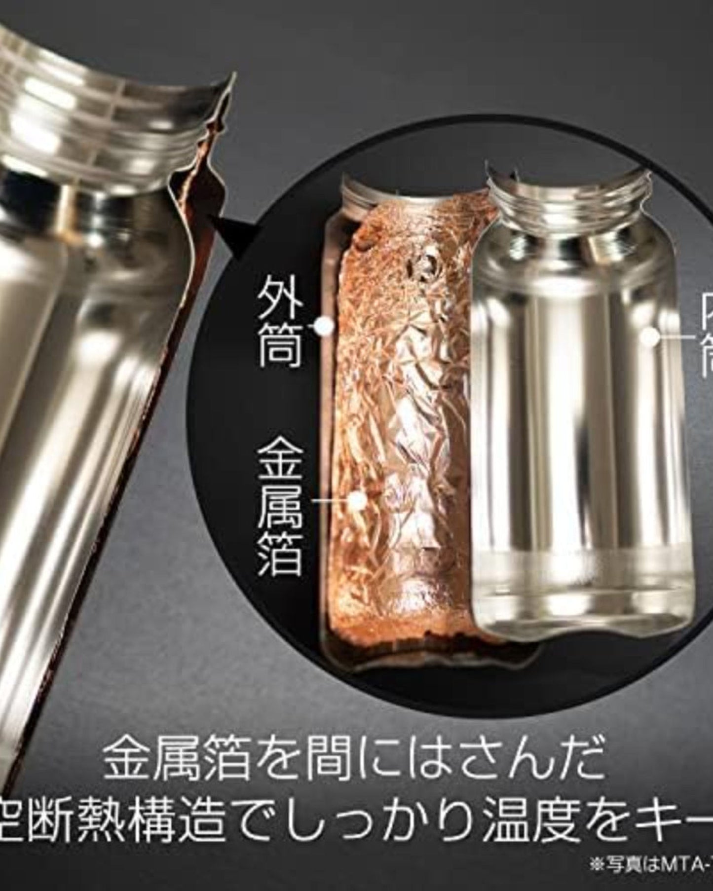 Vacuum Bottle 600ml Black