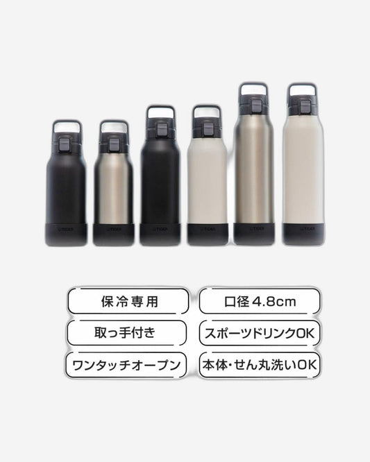 Vacuum Bottle 1L Black