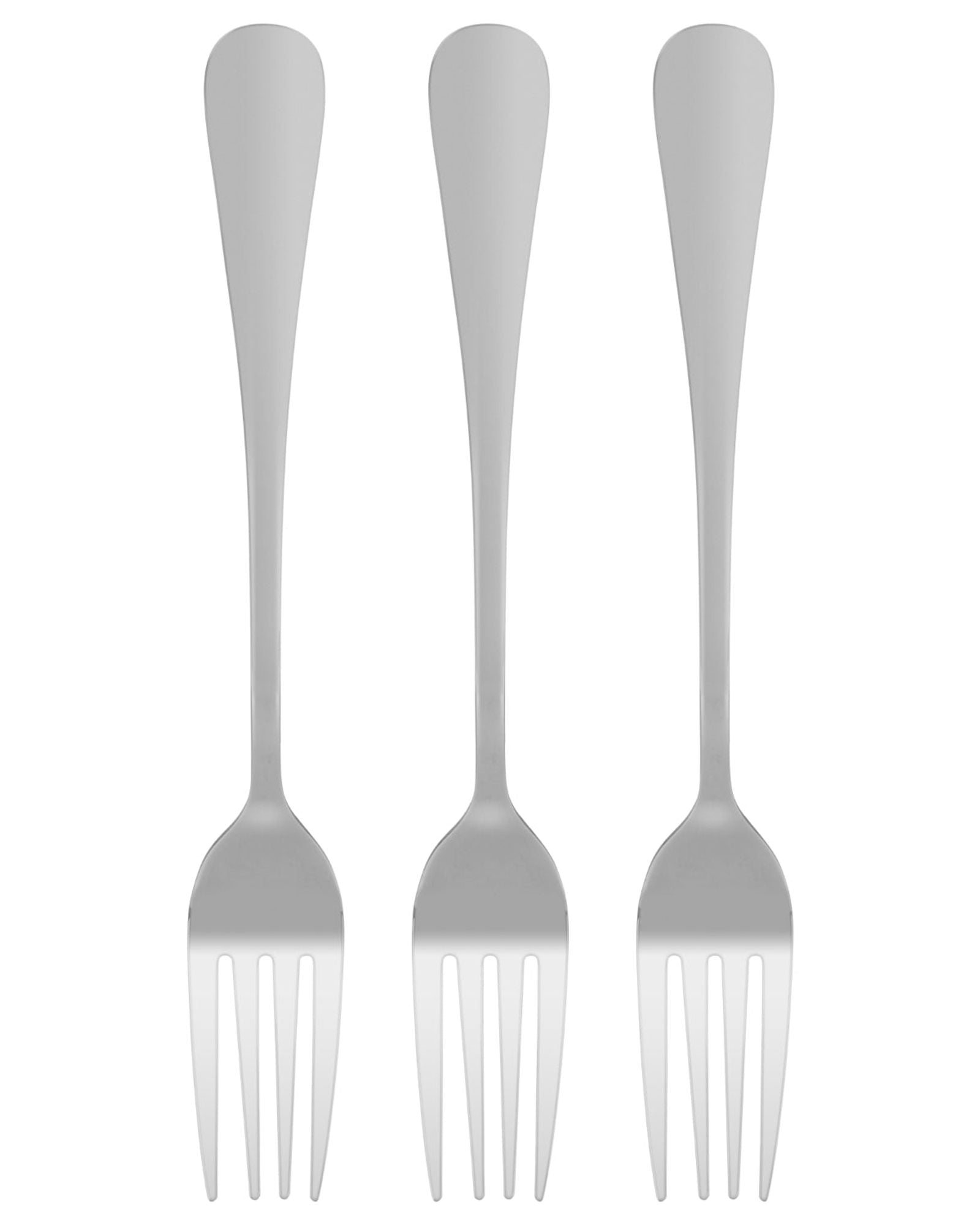 Fissman 3 Piece Dessert Forks Flavia 17cm Stainless Steel
