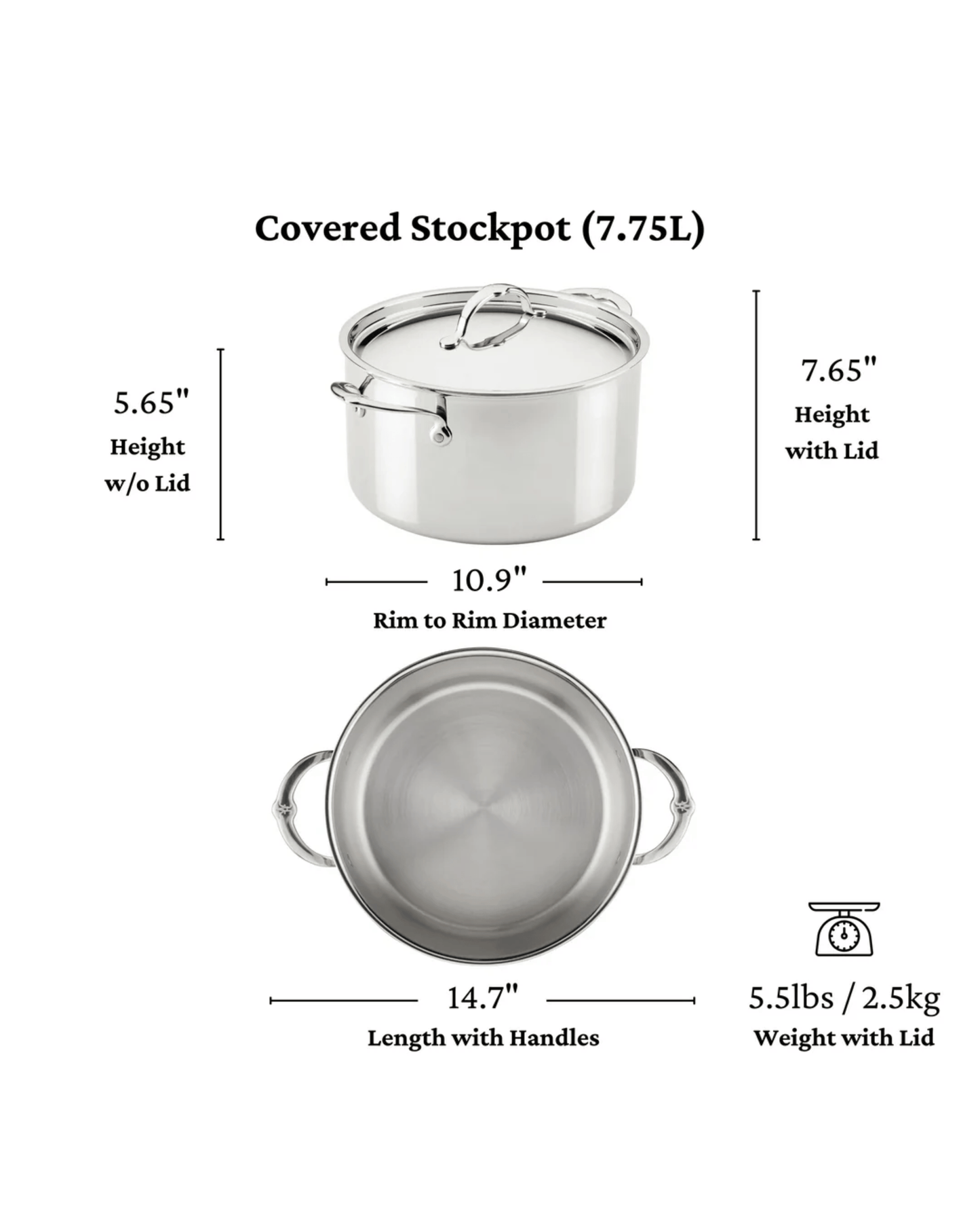 Hestan ProBond Luxe 26cm Covered Stockpot