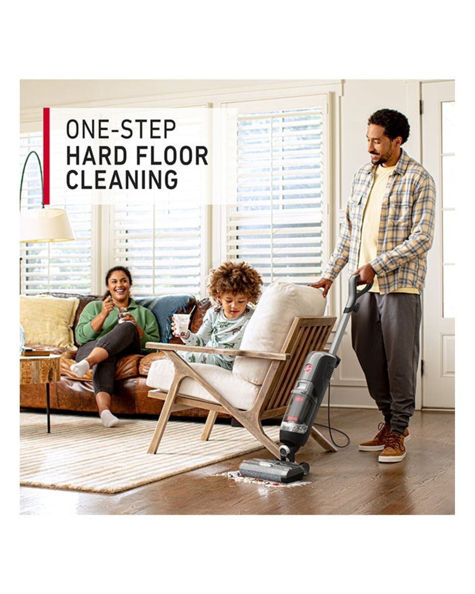 Hoover Streamline Wet & Dry Hard Floor Stick Vacuum Cleaner, Corded, Powerful Suction, Self-Cleaning, Multi-Surface for Hard Floors & Pet Hair, LCD Display, Boost Mode, CDHF-SLME,Warranty Include