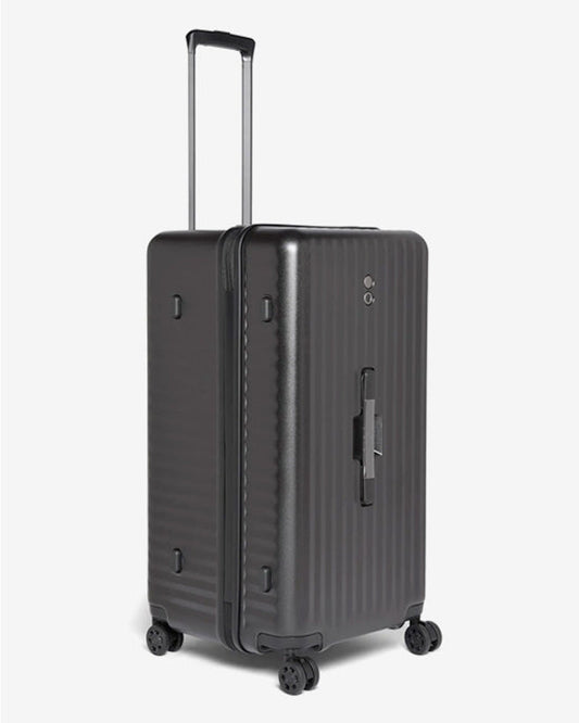 Echolac Celestra 75cm Hardcase Non-Expandable 4 Double Wheel Check-In Luggage Trolley Black - PC183K