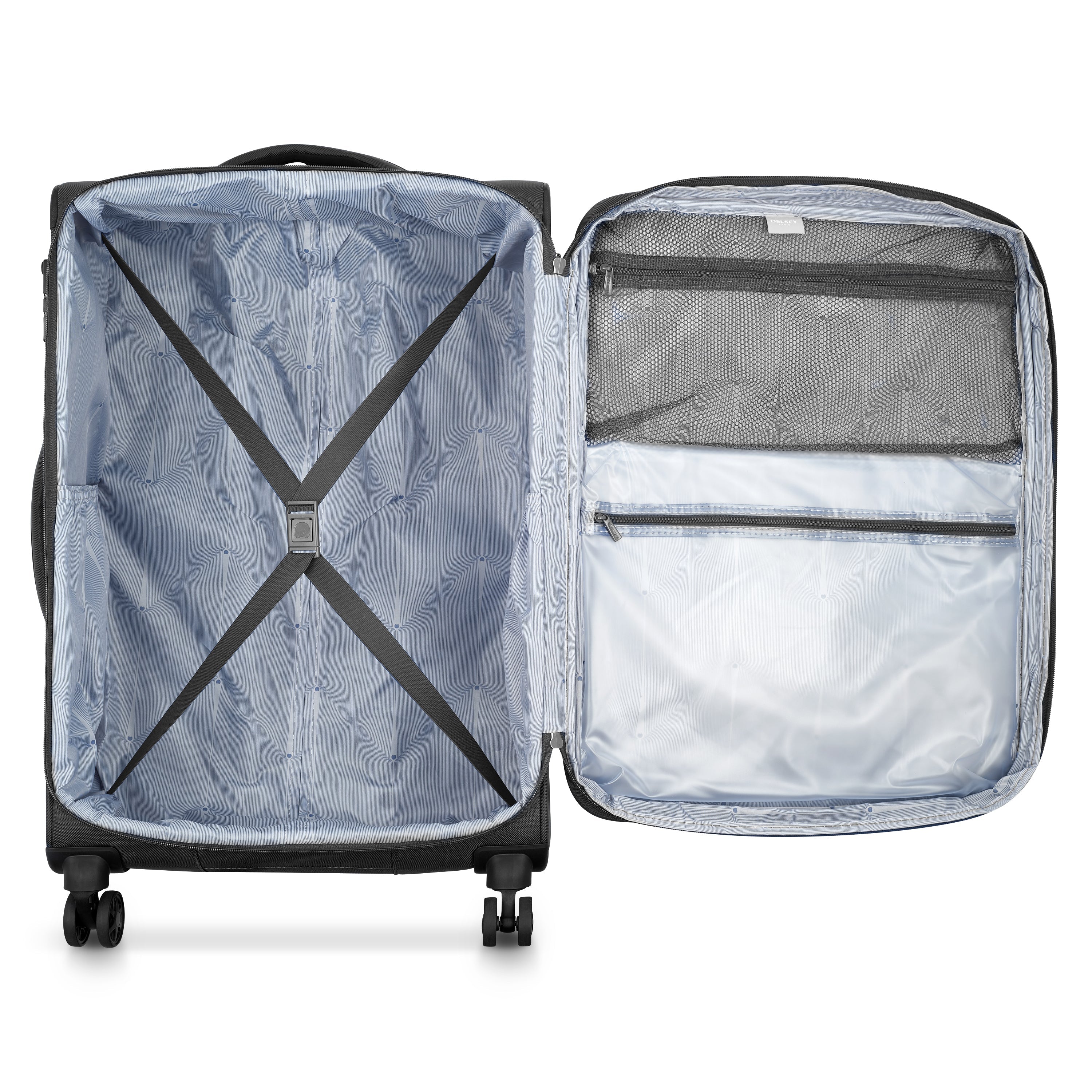 Delsey Paris Optimax Lite 2Piece Luggage Trolley Set + Free Agreable Backpack