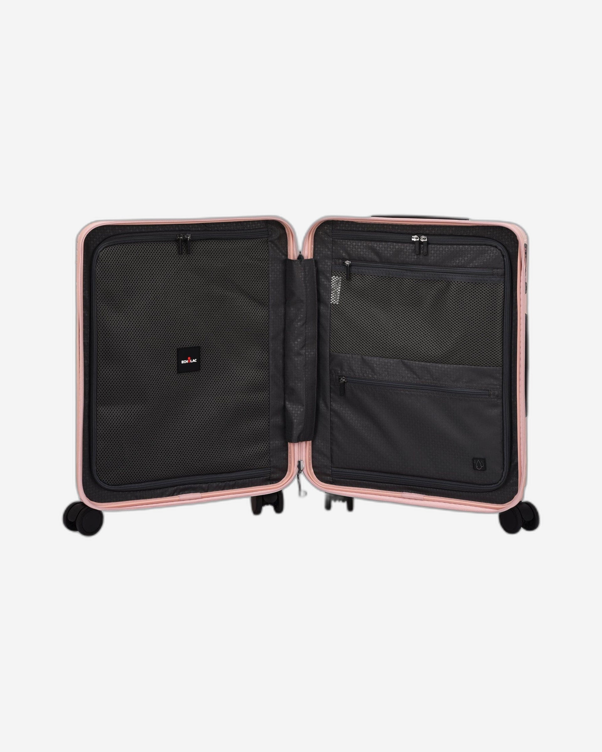 Echolac Celestra 55cm Hardcase Non-Expandable 4 Double Wheel Cabin Luggage Trolley Pink - PC183XA PINK 20