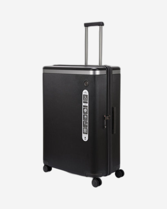 Echolac Dynasty 76.5cm Hardcase Non-Expandable 4 Double Wheel Check-In Luggage Trolley Vulcan Grey - PC142 28 VULCAN GREY