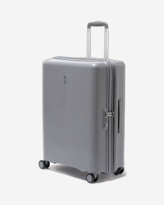 Echolac Forza 65cm Hardcase Expandable 4 Double Wheel Check-In Luggage Trolley Gray - PW005 24 Arctic Grey