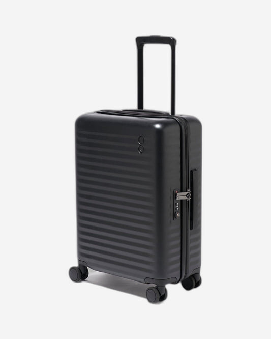 Echolac Celestra 54.5cm Hardcase Non-Expandable 4 Double Wheel Cabin Luggage Trolley Black - PC183 20 WOE Black