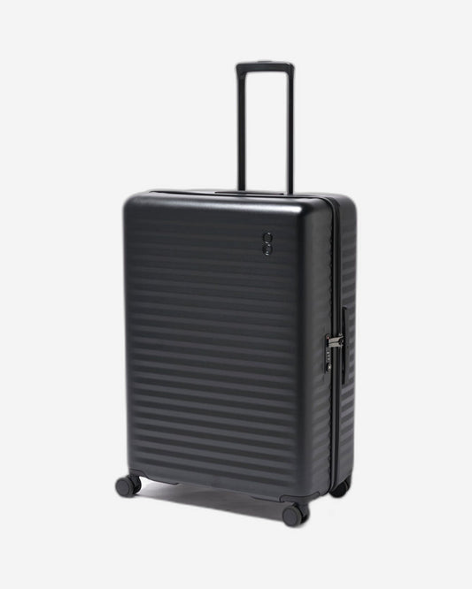Echolac Celestra 75cm Hardcase Non-Expandable 4 Double Wheel Check-In Luggage Trolley Black - PC183 28 WOE Black