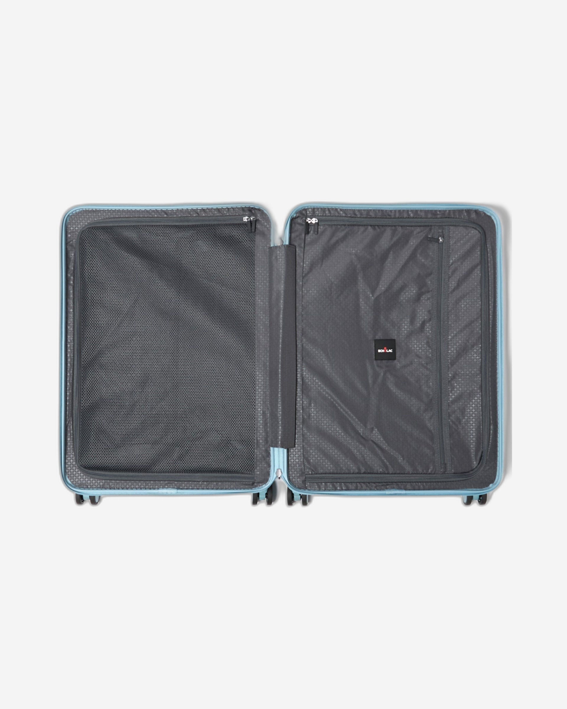 Echolac Celestra 65cm Hardcase Non-Expandable 4 Double Wheel Check-In Luggage Trolley Slate Blue - PC183 24 WOE Slate Blue