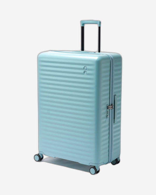 Echolac Celestra 75cm Hardcase Non-Expandable 4 Double Wheel Check-In Luggage Trolley Slate Blue - PC183 28 WOE Slate Blue