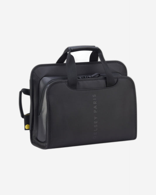 Delsey Paris Arche 2 Compartment Briefcase with Backpack Strap